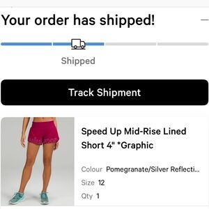 lululemon athletica Women's Speed Up Mid-Rise Lined Shorts - Pomegranate